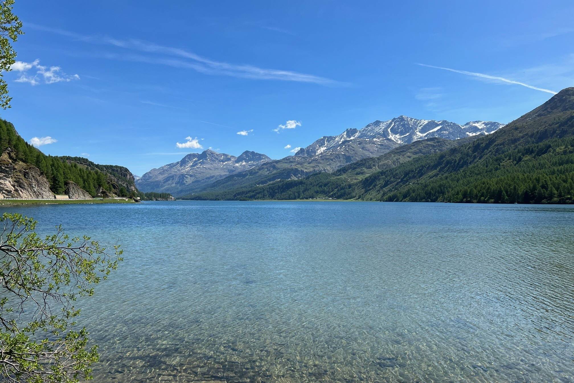 Clean, calm and clear new zealand lake