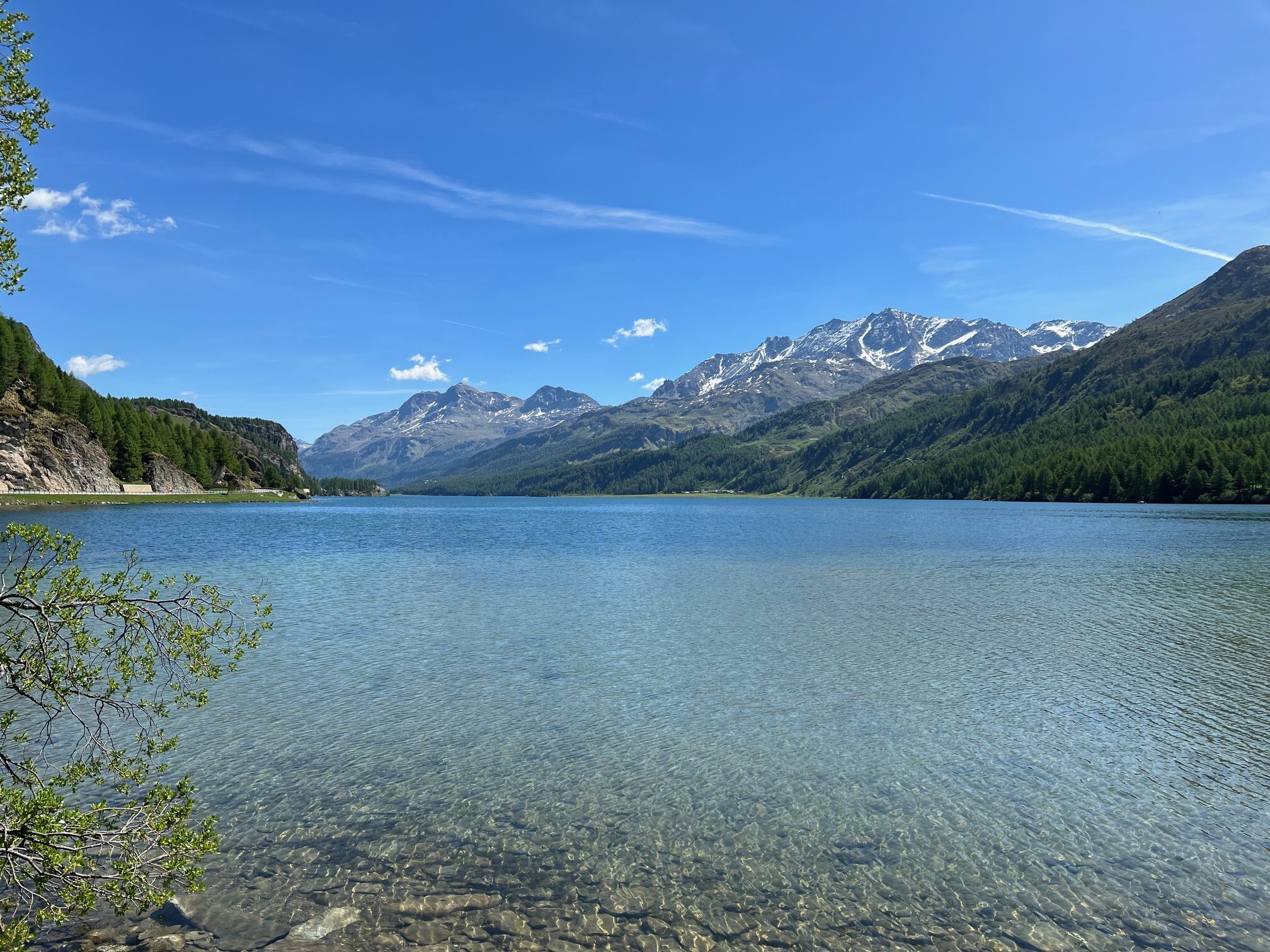 Clean, calm and clear new zealand lake